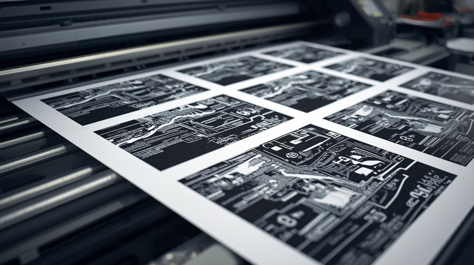 Tinta Ultrablack Double Density para fotolitos - detalle de impresión
