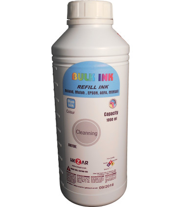 Bottle 1L Cleanning fluid for inkjet/waterbased inks