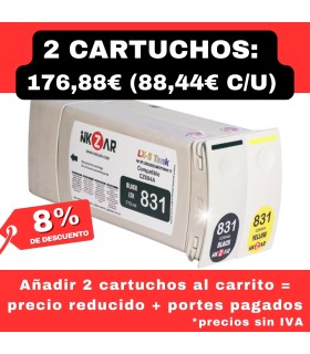 Pack2P for HP L310/330/360 (HP831) 775ml cartridge