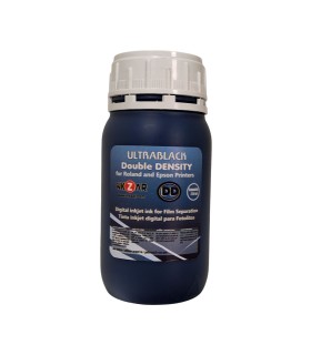Botella 250ml tinta Ultrablack doble densidad para Fotolitos