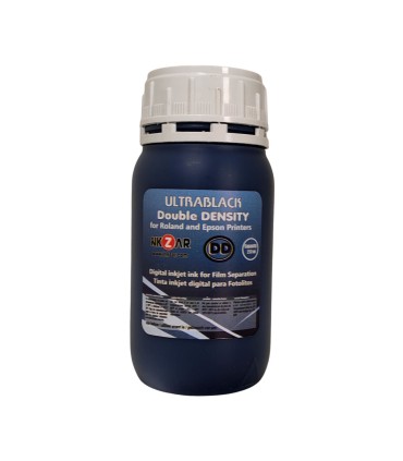 Bottle 250ml Ultrablack double density Ink for screen printing inkjet film