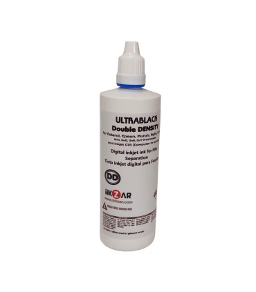 Bottle 125ml Ultrablack double density Ink for screen printing inkjet film